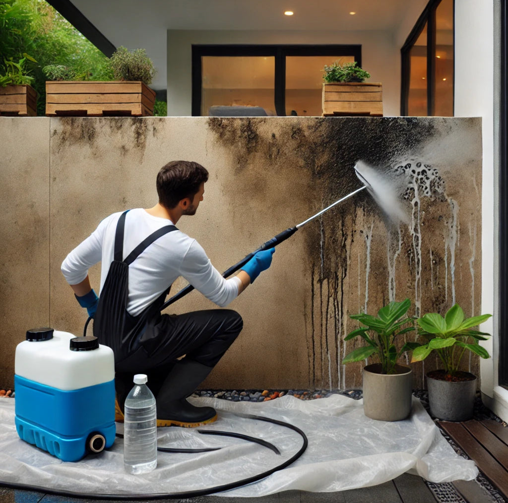 How to Clean Rendered Walls Effectively with Soft Washing Surfactants