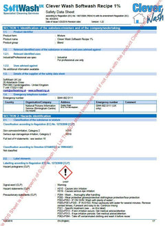 FOC Unlock the Power of Safe Softwashing with Our Custom SDS Sheets